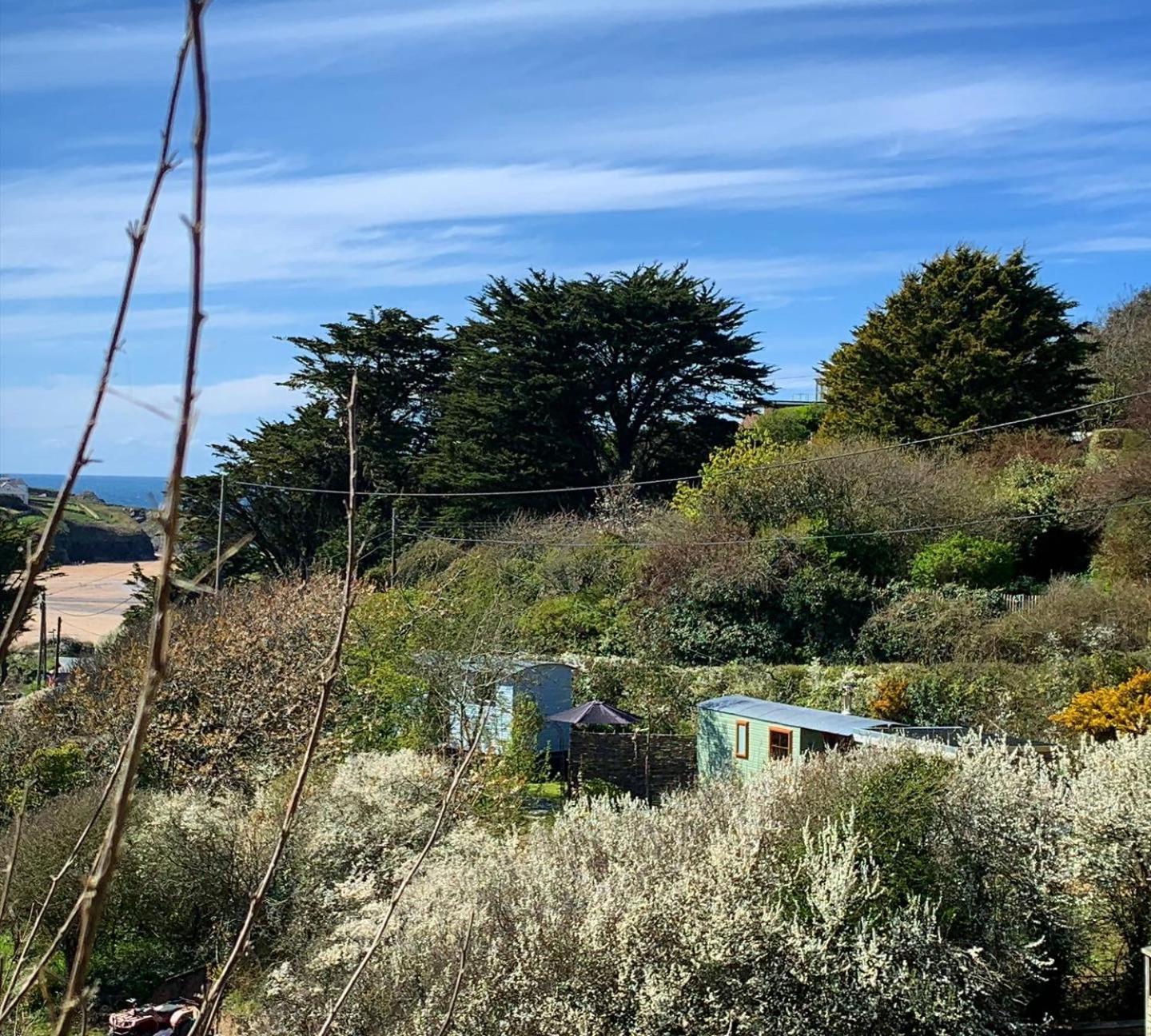 סנט מרין Tides Reach, Deluxe Shepherds Hut 1, 100M From The Beach מראה חיצוני תמונה